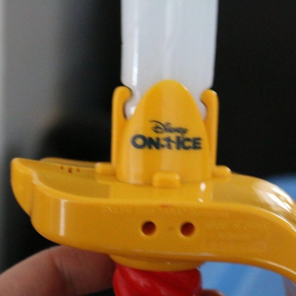 Disney On Ice Kids Light Up Sword Red and Yellow Used *Tested* - Picture 6 of 6